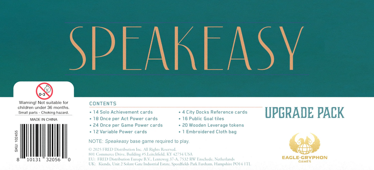 Speakeasy Upgrade Pack - Board Game