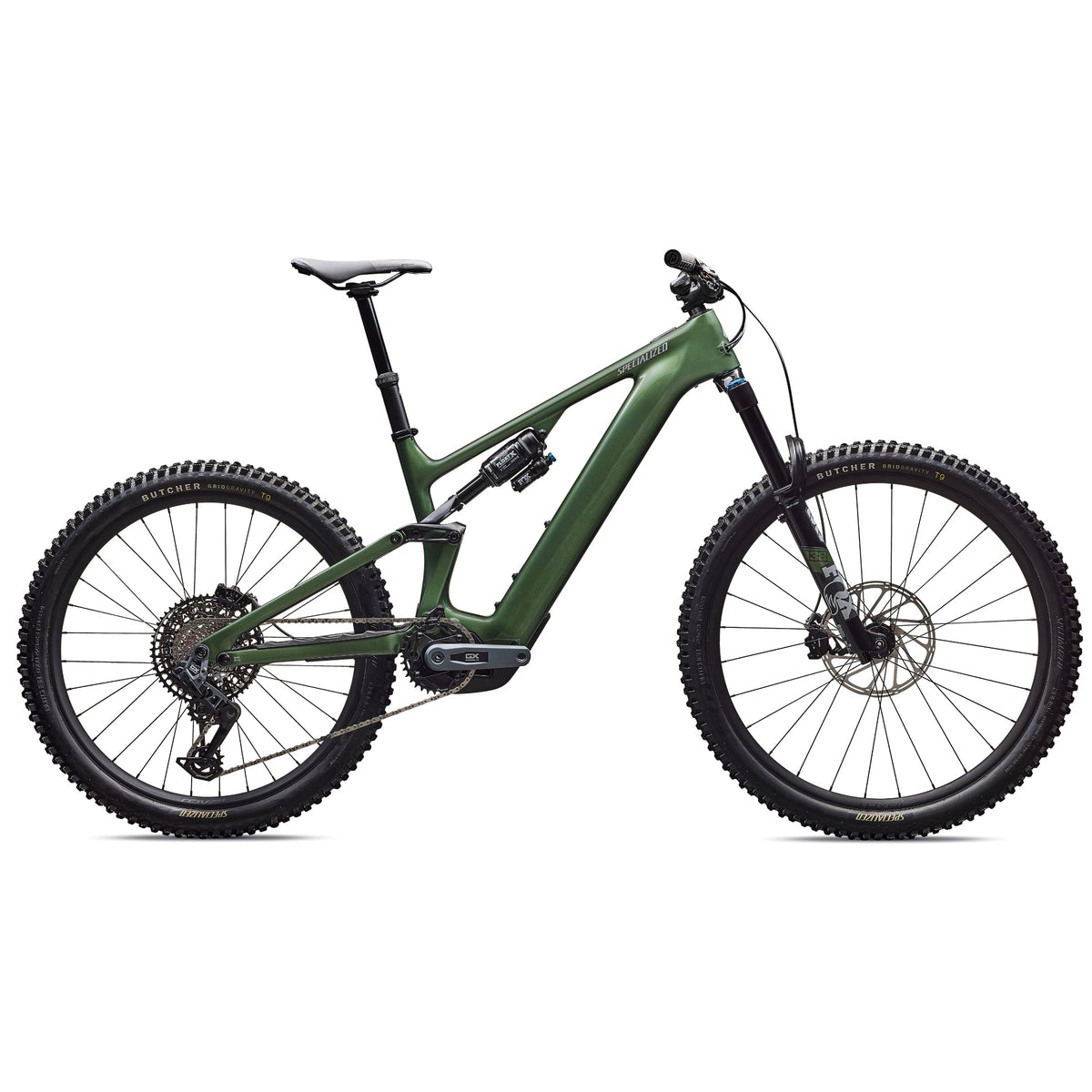 specialized 2025 turbo levo 4 expert electric mountain bike-color-gloss cypress metallic / silver dust