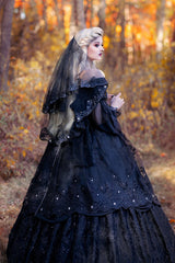 Starry Night Gothic Plus Size Gown Custom