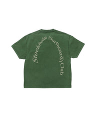 Stockholm Surfboard Club Box Tee Back Logo Green Mile T-shirt Grønn - modostore.no