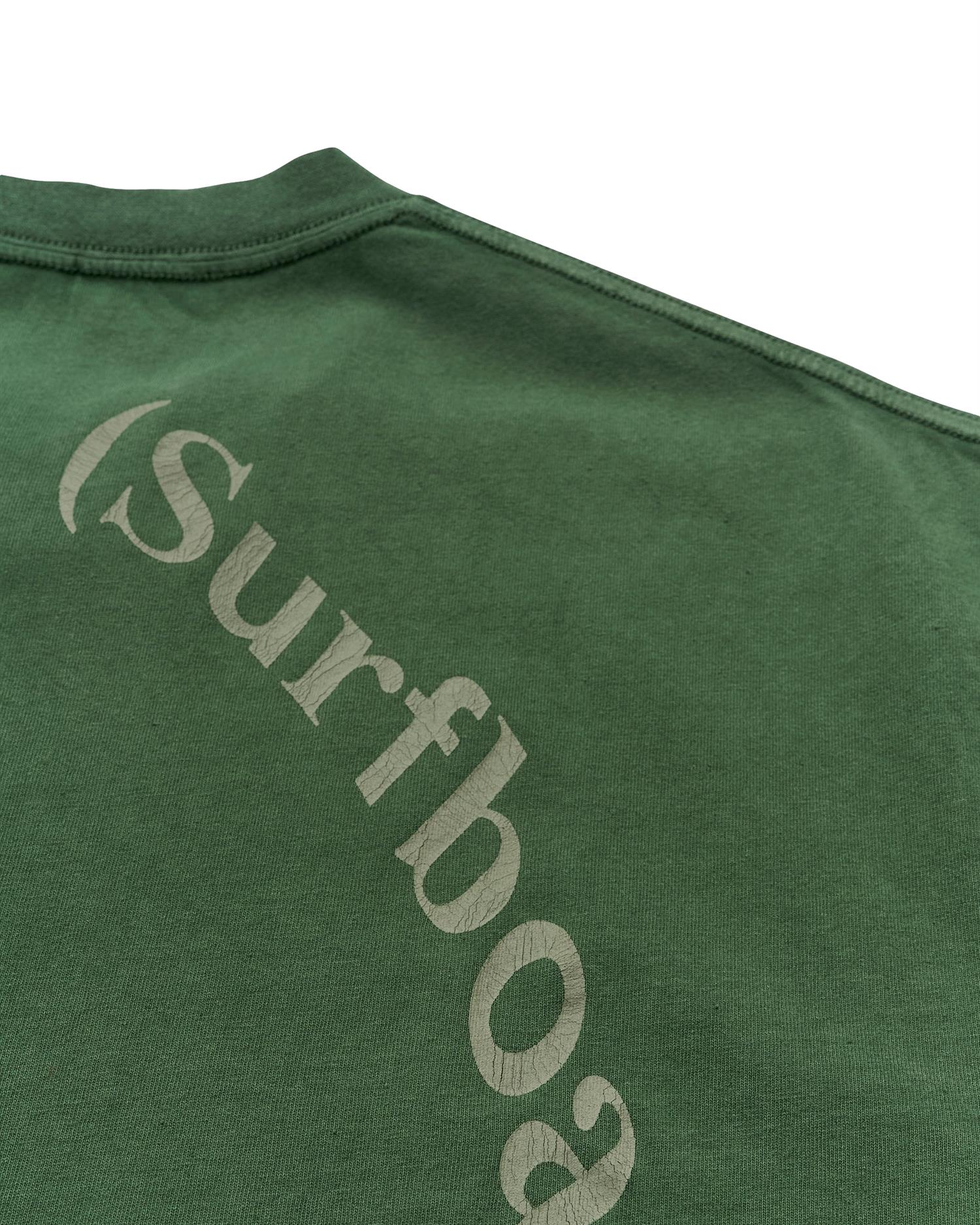 Stockholm Surfboard Club Box Tee Back Logo Green Mile T-shirt Grønn - modostore.no
