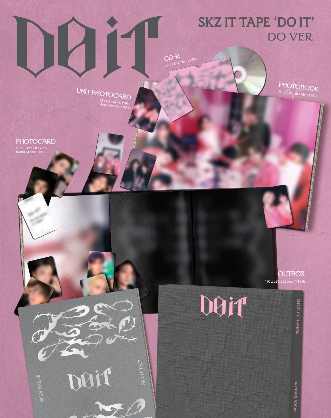 STRAY KIDS - DO IT (DO VER.) (LIMITED) + Makestar Photocard Nolae