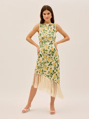 Tabara Yellow Rose Knit Dress By KITRI Studio