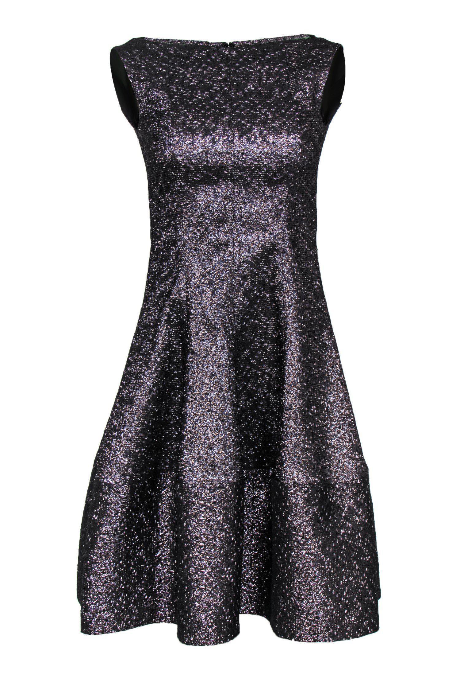 Current Boutique-Talbot Runhof - Metallic Purple A-Line Dress Sz 6