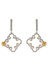 TANYA FARAH-Royal Couture Medium Cloud Earrings-YELLOW GOLD