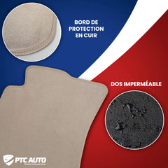 Tapis en moquette de voiture (beige) Mazda 3 I, fabrication 10.2003 - 2007, carrosserie berline #2 - 3