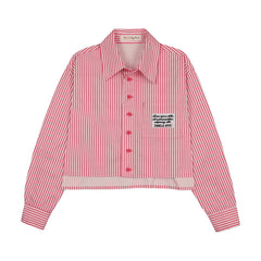 Teela Pink Seersucker Button Down Shirt