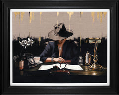 the lioness framed print by artist richard blunt