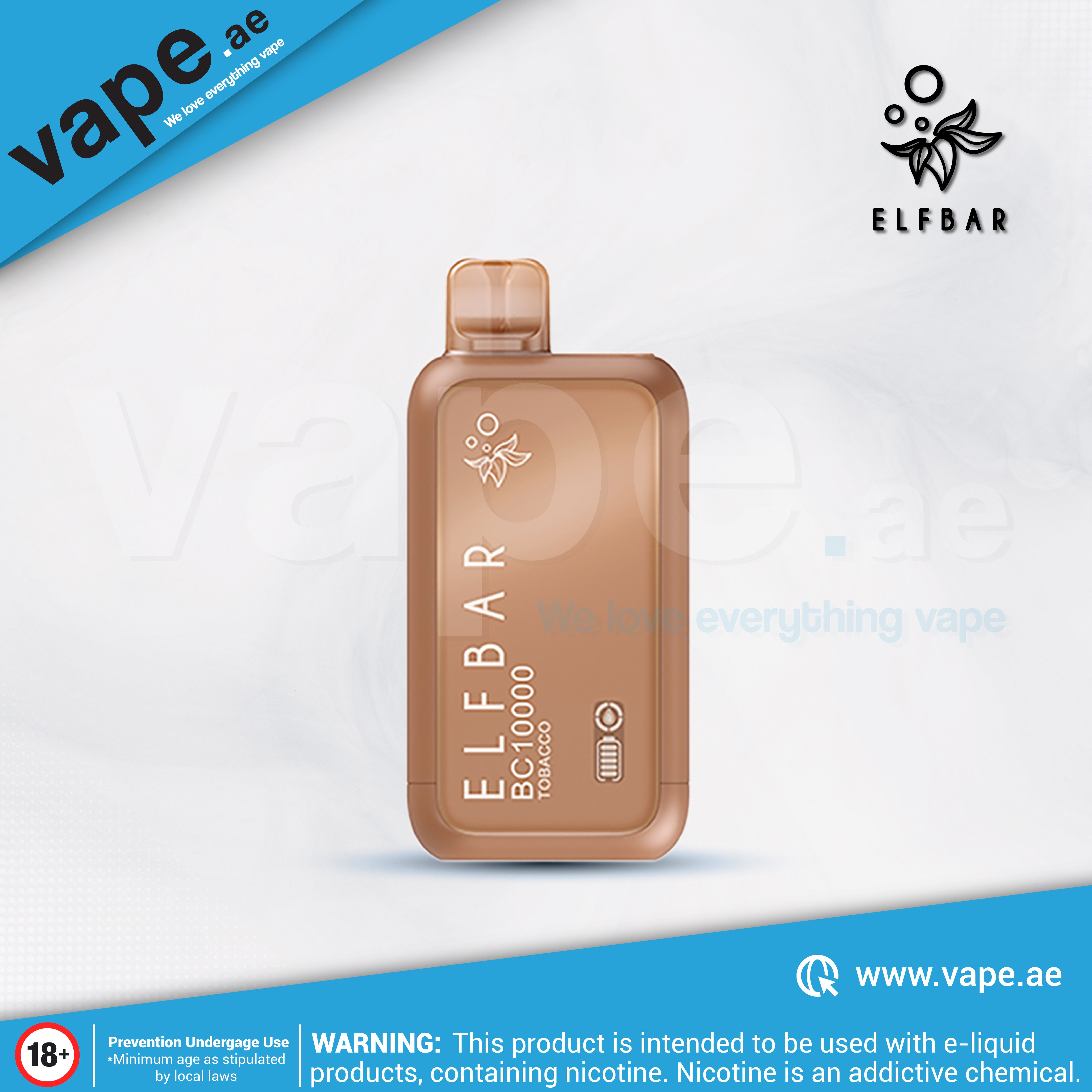 Tobacco 50mg 10000 Puffs by Elf Bar