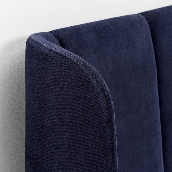 Ikea TUFJORD - Upholstered bed frame, Tallmyra blue-black/Luröy,160x200 cm
