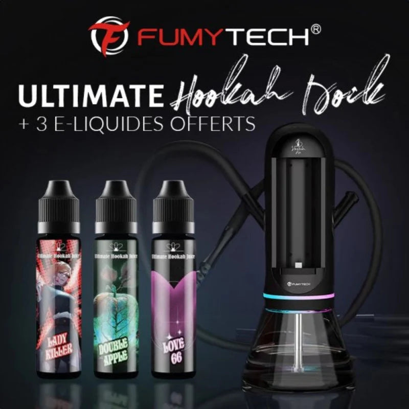 Ultimate Hookah Dock FUMYTECH + 3 liquides 50ml offerts