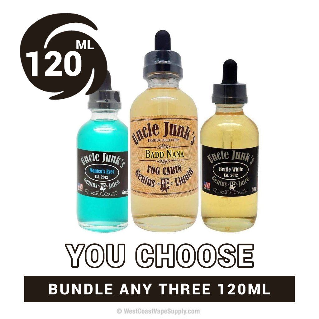 Uncle Junks 120ml Pick 3 Bundle