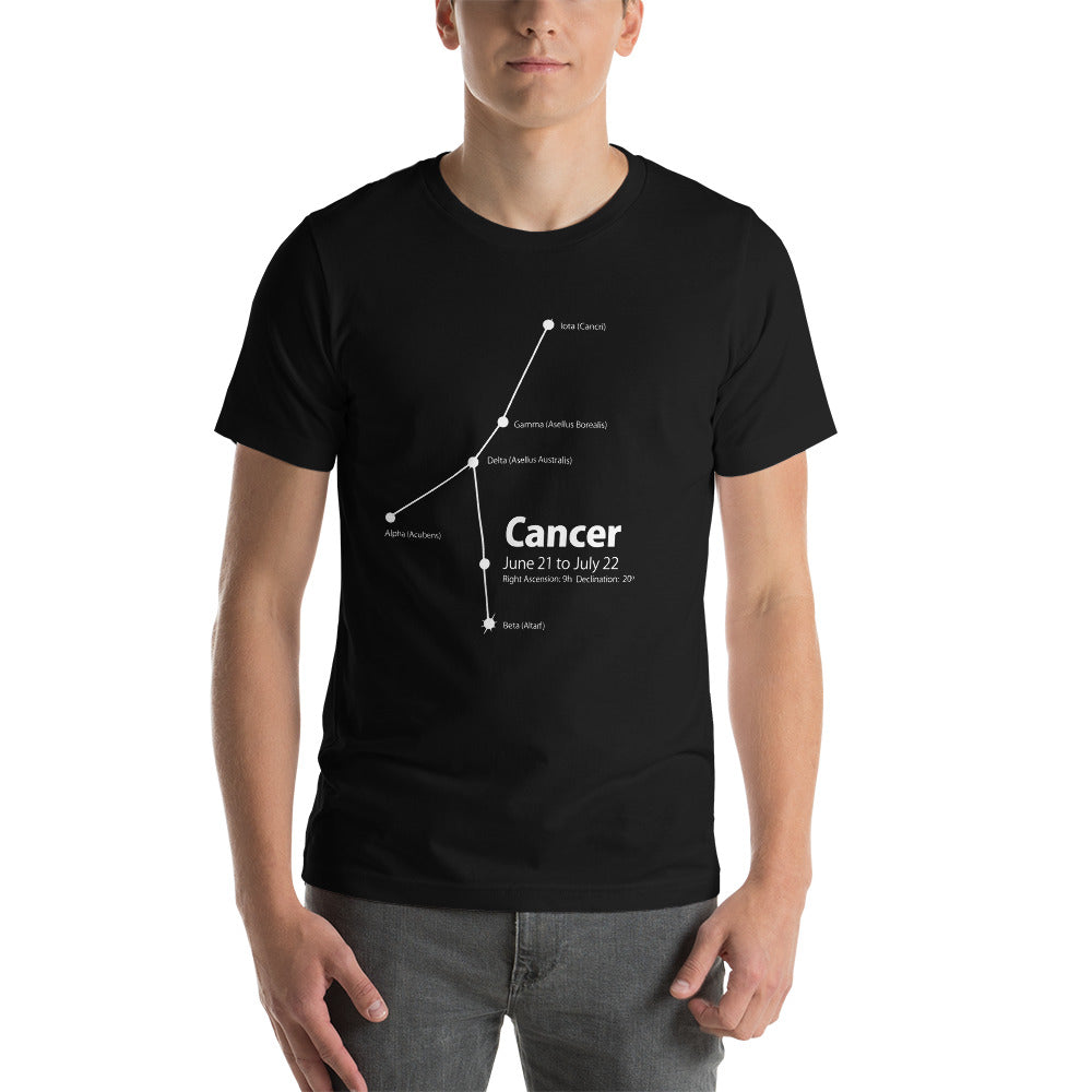Cancer Constellation Short-Sleeve Unisex T-Shirt - Objet D'Art