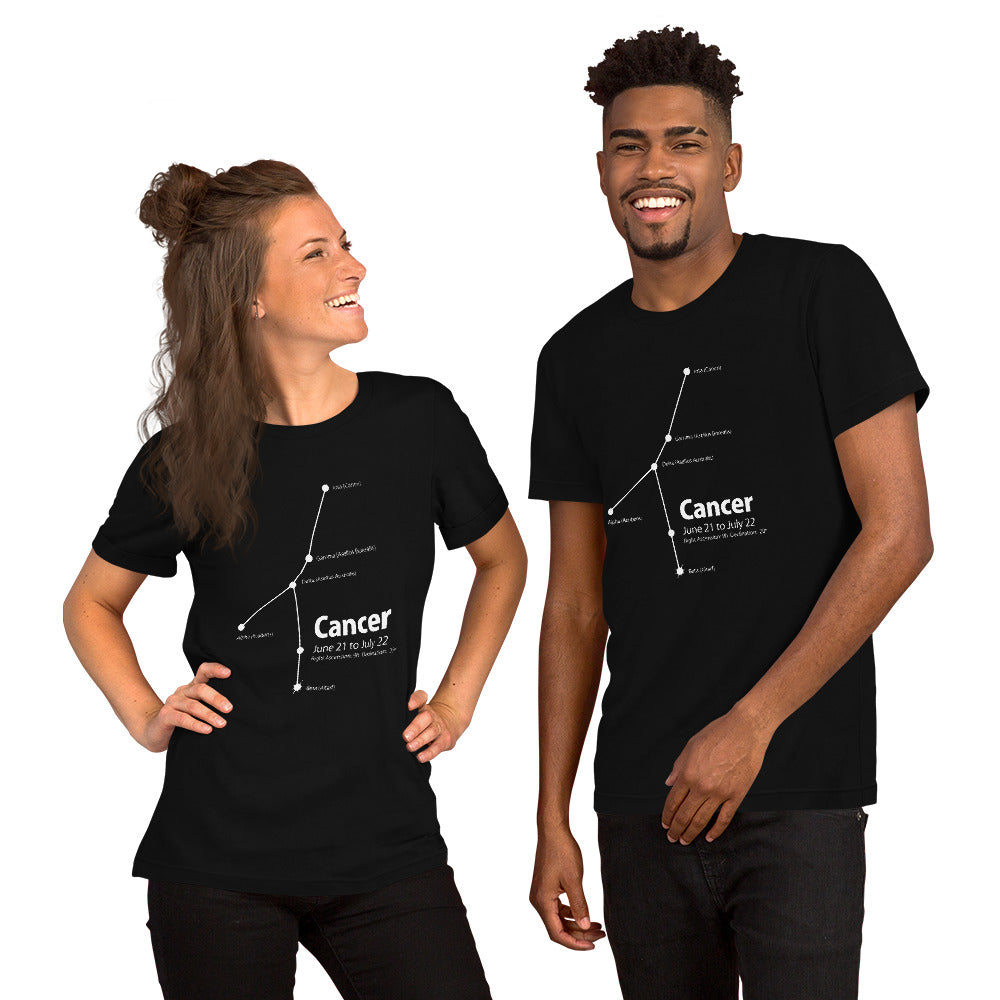 Cancer Constellation Short-Sleeve Unisex T-Shirt - Objet D'Art