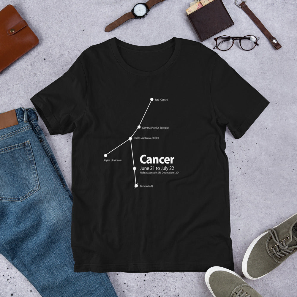 Cancer Constellation Short-Sleeve Unisex T-Shirt - Objet D'Art