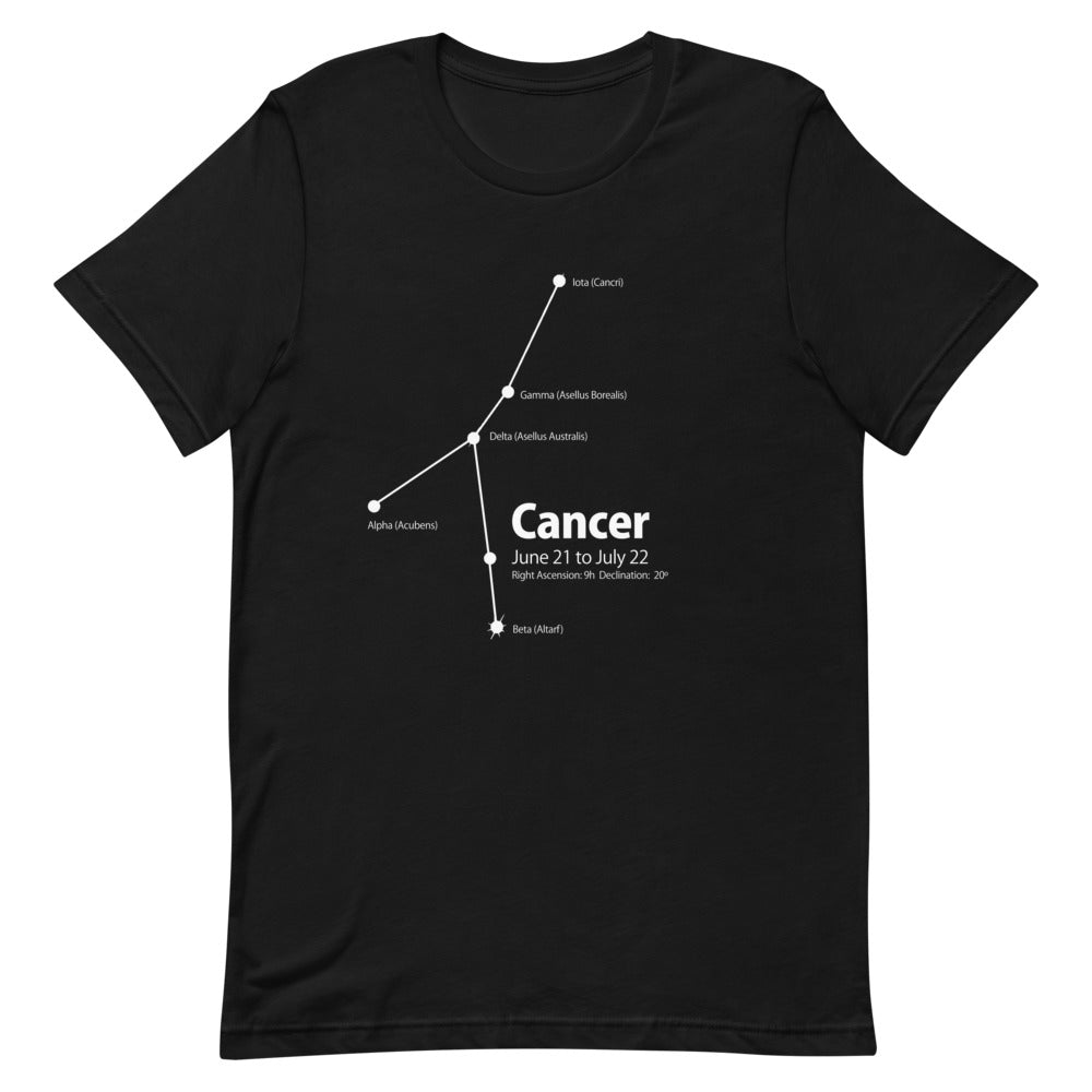 Cancer Constellation Short-Sleeve Unisex T-Shirt - Objet D'Art