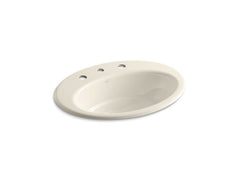 KOHLER K-2907-8-47 Thoreau Drop-in bathroom sink with 8" widespread faucet holes