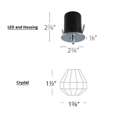 Princess Recessed Beauty Spot with Remodel Housing