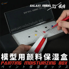 Wet palette Galaxy Model X with black plastic box, transparent lid, foam piece