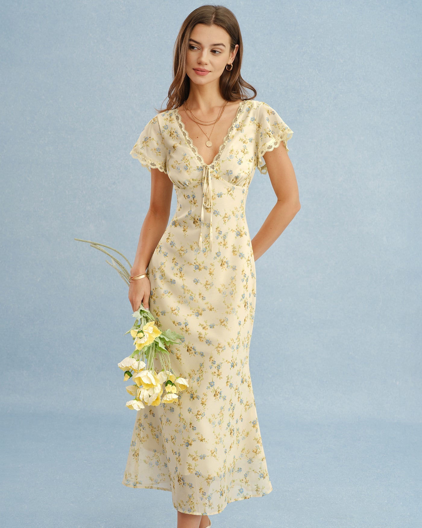 Women's Woven Polyester Maxi Dress Dresses - RIHOAS