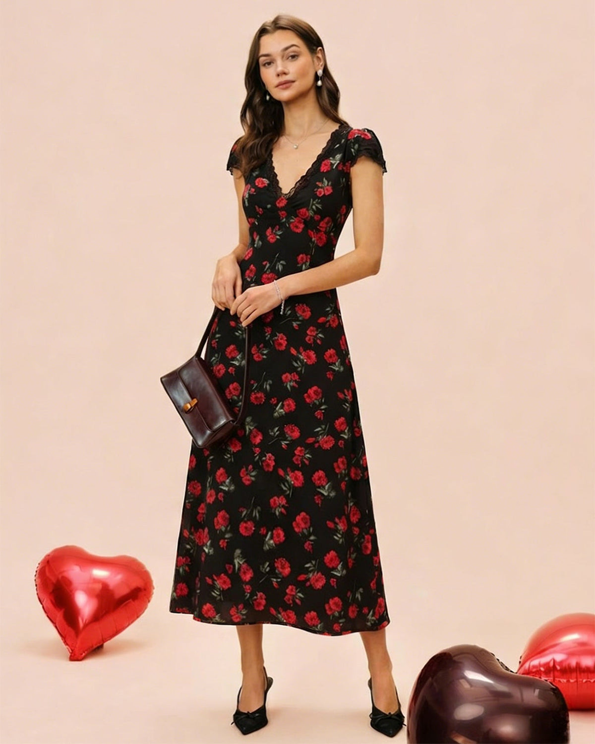 Women's Woven Polyester Maxi Dress Dresses - RIHOAS