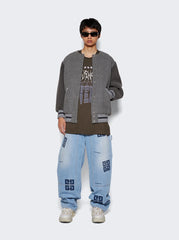 Givenchy Brown Layered Embroidered Multi Logo T-Shirt