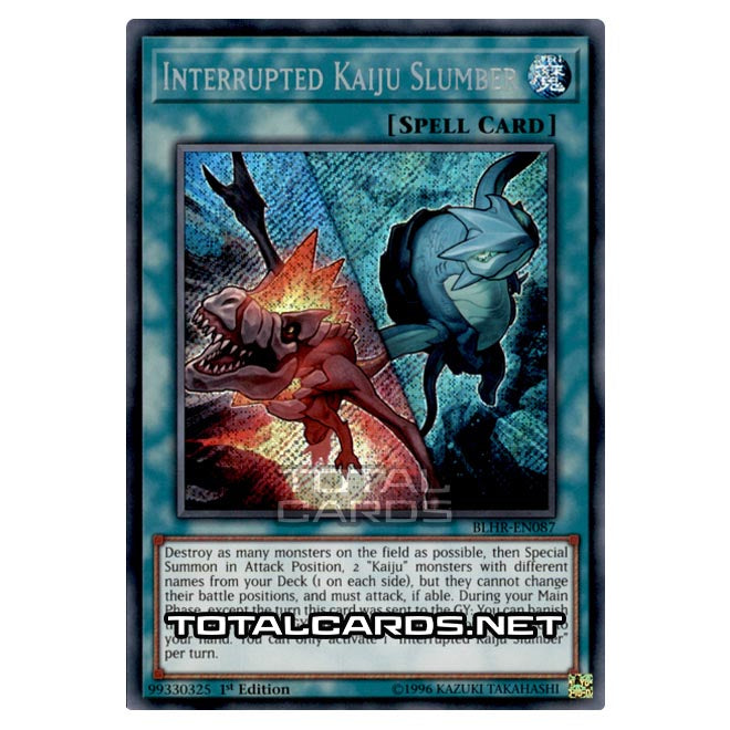 Yu-Gi-Oh! - Battles of Legend: Heroes Revenge - Interrupted Kaiju Slumber (Secret Rare) BLHR-EN087