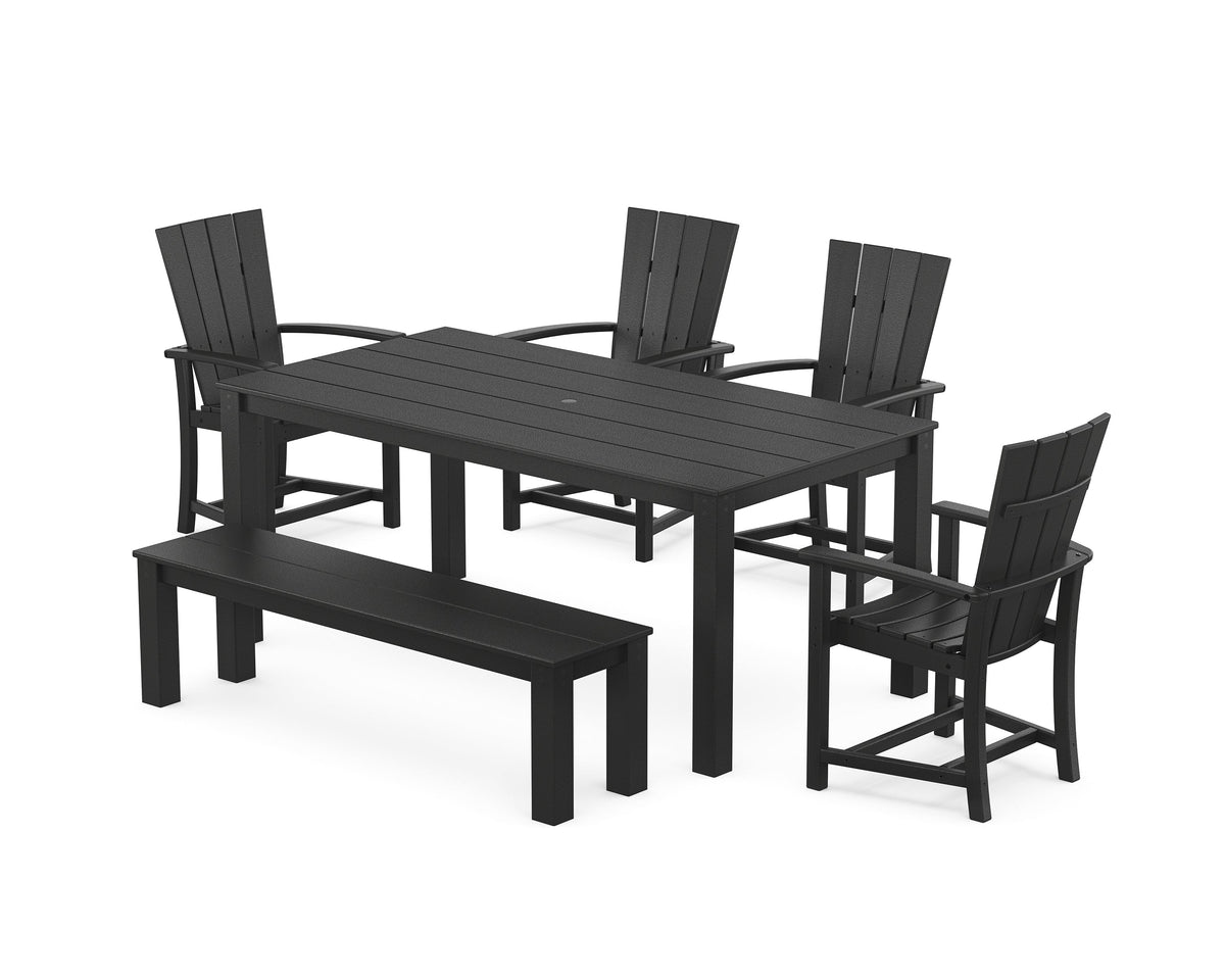 POLYWOOD® Quattro 6-Piece Parsons Dining Set with Bench
