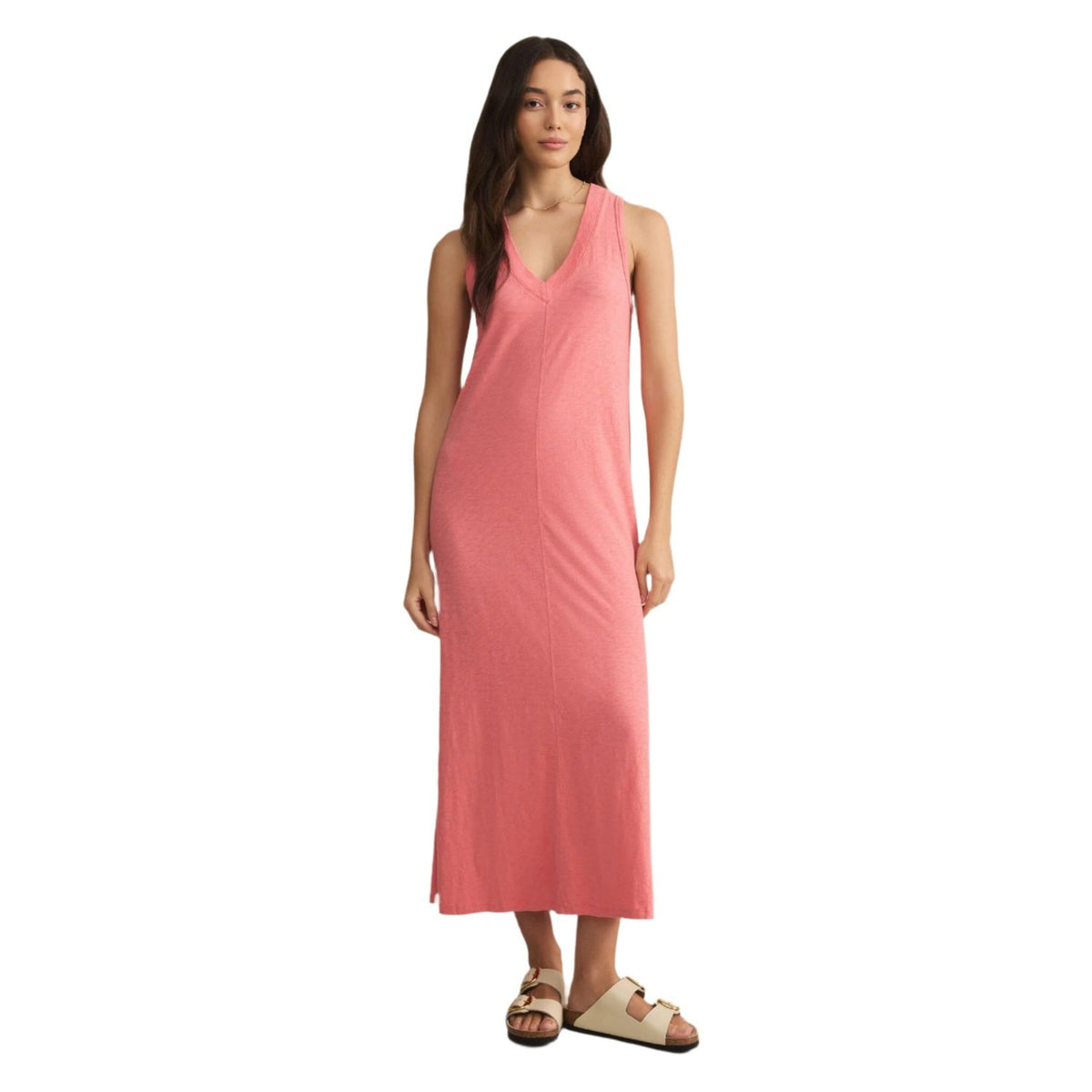Women’s Coastline Midi Dress Z Supply - SNP SUNSET PINK / XS