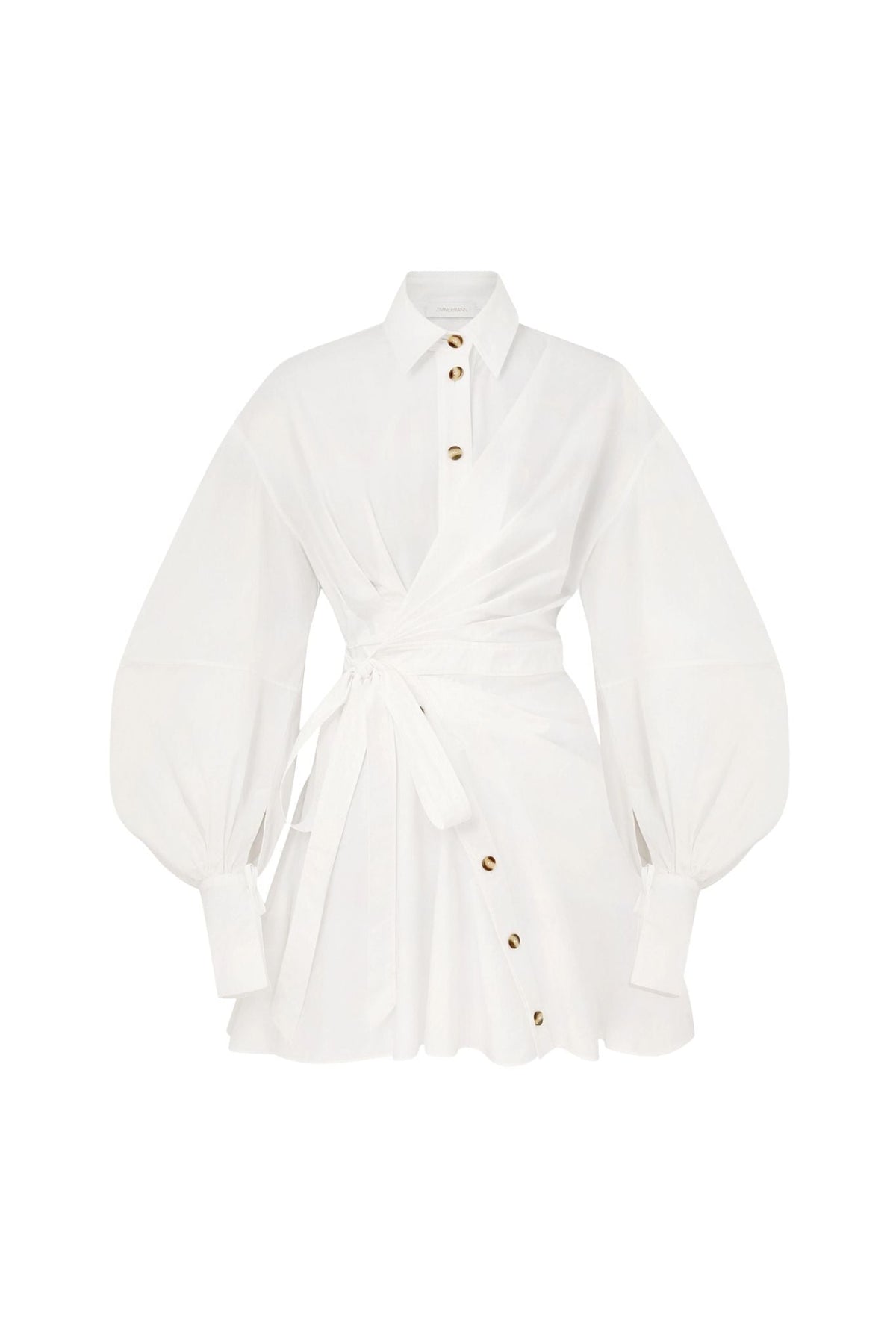 Zimmermann Rebellion Poplin Mini Dress - Vermillion