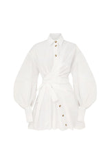 Zimmermann Rebellion Poplin Mini Dress - Vermillion